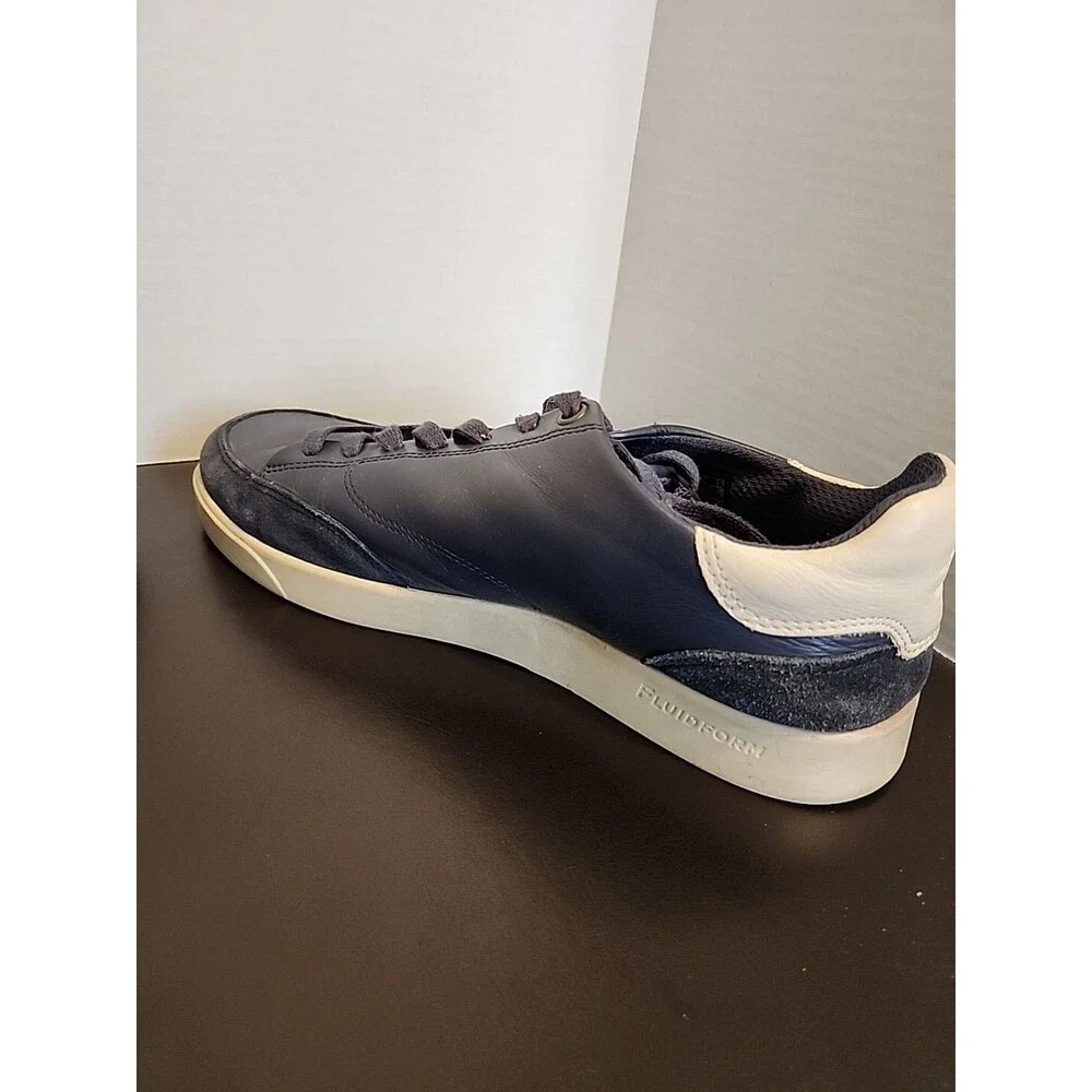 ECCO Mens Street Lite Court Sneaker Blue Eu42 Sz8-8.5 Vintage Alternative